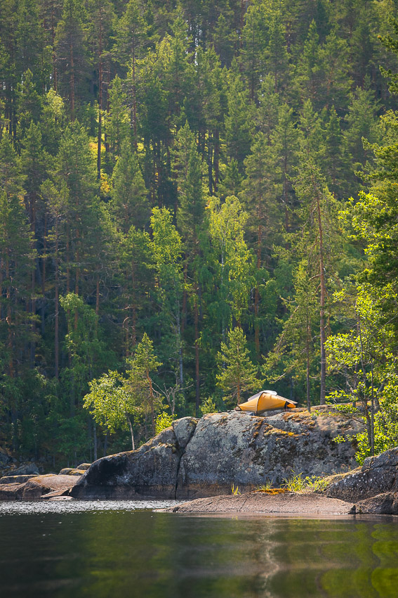 Myhkyrä Linnansaaren kansallispuisto Linnansaari melonta kayaking Finland Saimaa Lake Savonlinna