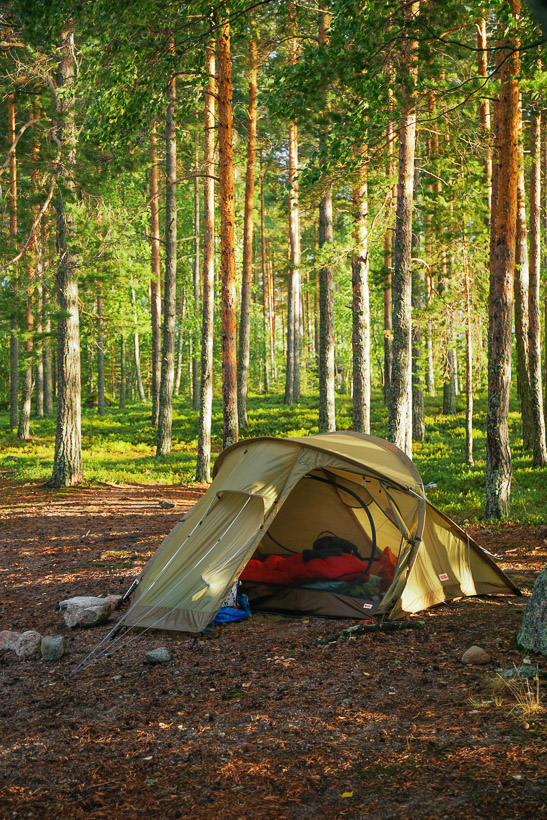 Ilkonsaari telttailu teltta Suur-Saimaa Taipalsaari
